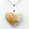 Pendentif coeur en jaspe orbiculaire - 2