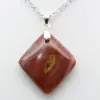 Pendentif losange en jaspe orbiculaire - 2