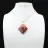 Pendentif losange en jaspe orbiculaire