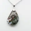 Pendentif goutte en jaspe orbiculaire - 2