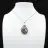 Pendentif goutte en jaspe orbiculaire