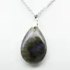 Pendentif goutte en labradorite - 2