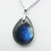 Pendentif goutte en labradorite - 2