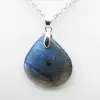 Pendentif goutte en labradorite - 2