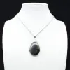 Pendentif goutte en labradorite - 1