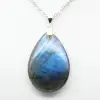 Pendentif goutte en labradorite - 2