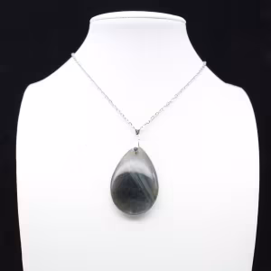 Pendentif goutte en labradorite