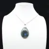 Pendentif goutte en labradorite - 6