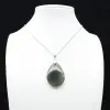 Pendentif goutte en labradorite - 7