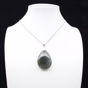 Pendentif goutte en labradorite