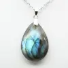 Pendentif goutte en labradorite - 2