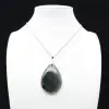 Pendentif goutte en labradorite - 0