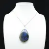 Pendentif goutte en labradorite - 1