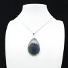 Pendentif goutte en labradorite - 8