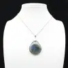 Pendentif goutte en labradorite - 1