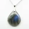 Pendentif goutte en labradorite - 2