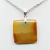 Pendentif carré en cornaline - 1