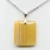 Pendentif carré en cornaline - 1
