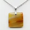 Pendentif carré en cornaline - 1