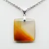 Pendentif carré en cornaline - 1