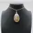 Pendentif goutte en agate fleur