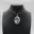 Pendentif ovale en agate fleur — 4