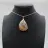 Pendentif goutte en agate fleur