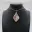 Pendentif goutte en agate fleur — 1