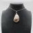 Pendentif goutte en agate fleur