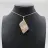Pendentif losange en agate fleur