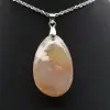 Pendentif goutte en agate fleur - 2