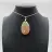 Pendentif goutte en agate fleur