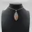 Pendentif feuille en agate fleur