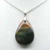 Pendentif goutte en jaspe impérial - 1