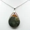 Pendentif goutte en jaspe impérial - 2