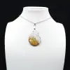 Pendentif goutte en jaspe impérial - 0