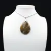 Pendentif goutte en jaspe impérial - 0