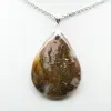 Pendentif goutte en jaspe impérial - 1
