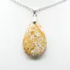 Pendentif goutte en jaspe impérial - 1