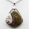 Pendentif goutte en jaspe impérial - 2