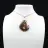 Pendentif goutte en jaspe impérial