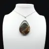 Pendentif goutte en jaspe impérial - 0