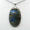 Pendentif ovale en Labradorite - 1