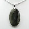 Pendentif ovale en Labradorite - 2