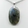 Pendentif ovale en Labradorite - 1