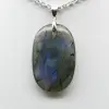 Pendentif ovale en Labradorite - 2
