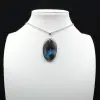 Pendentif ovale en Labradorite - 2