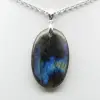 Pendentif ovale en Labradorite - 1