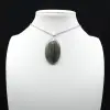 Pendentif ovale en Labradorite - 0