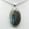 Pendentif ovale en Labradorite - 1